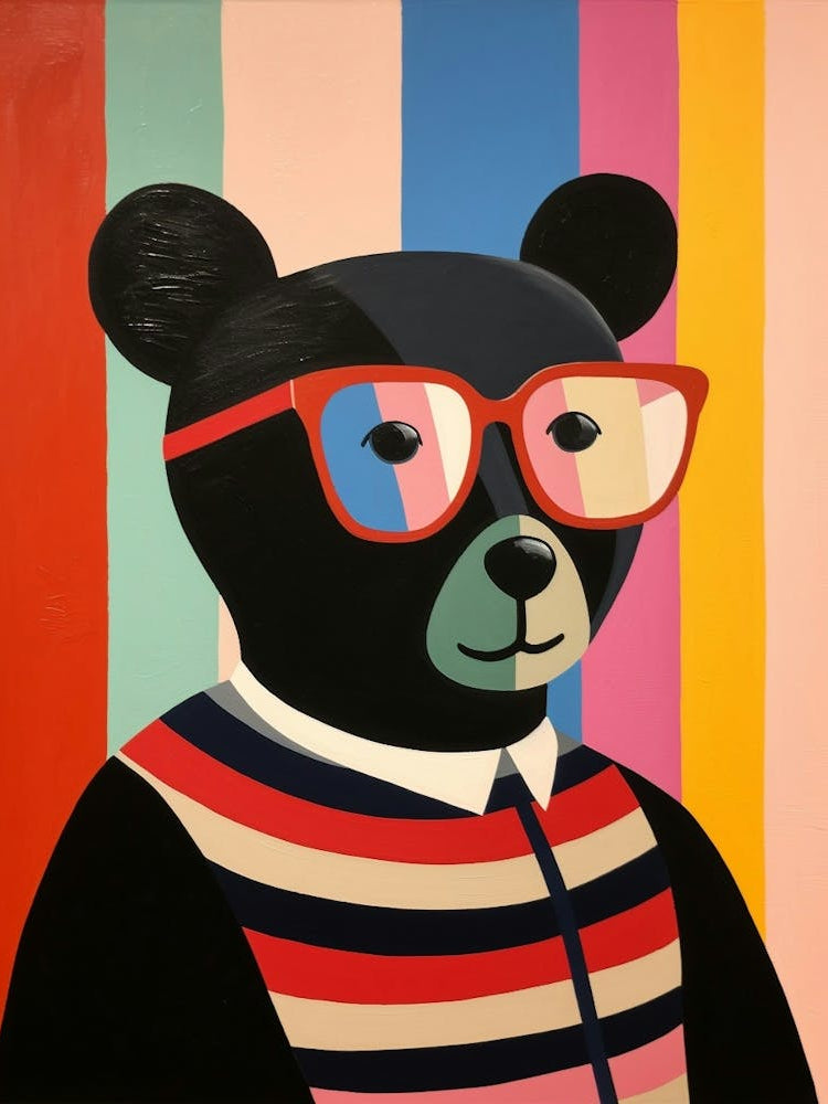 Little Black Bear 1 Wearing Sunglasses