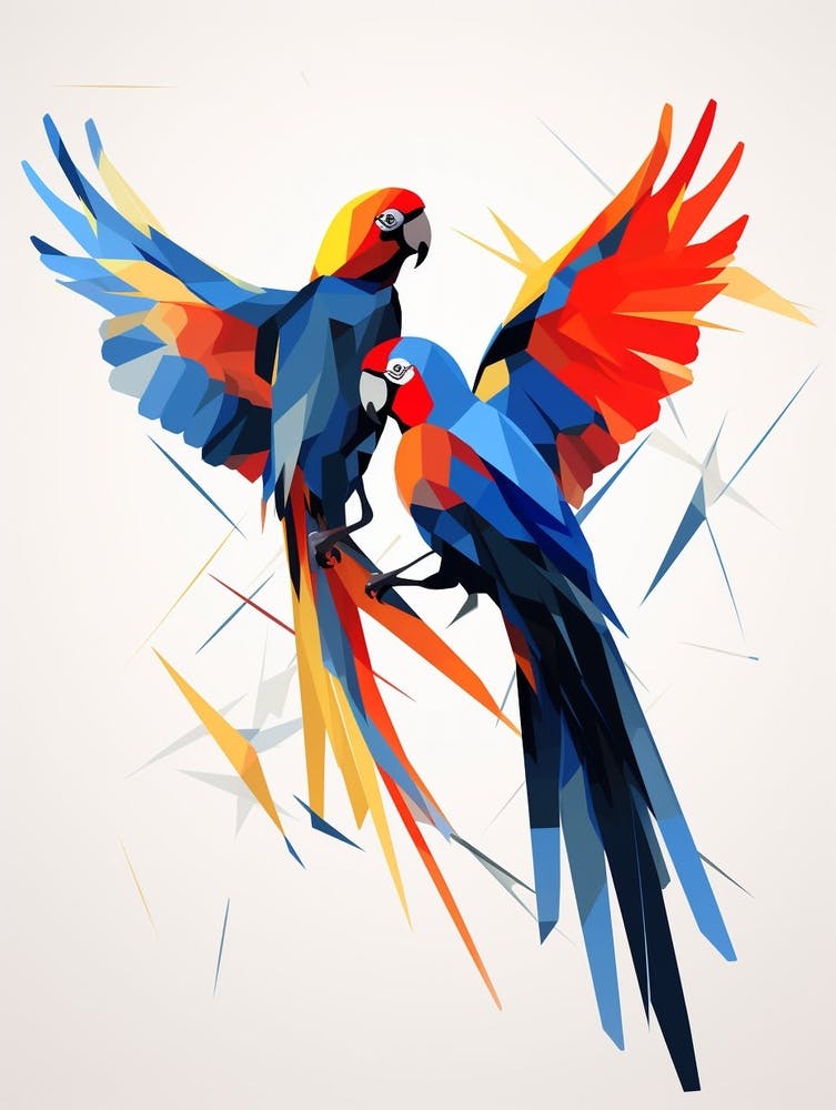Parrot Minimalist Abstract 3