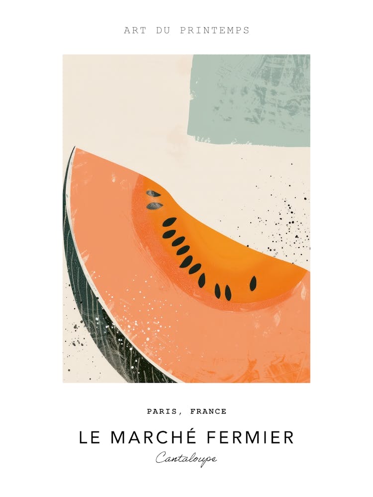 Cantaloupe Le Marche Fermier Poster 2