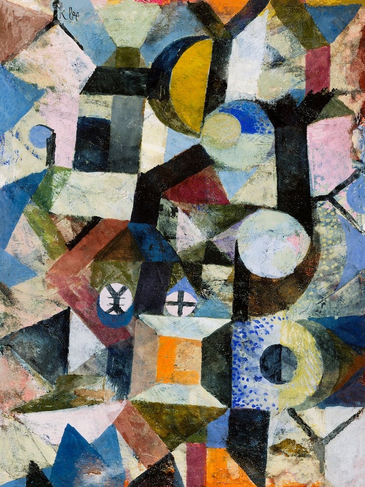 Composition With The Yellow Half Moon And The Y, Paul Klee