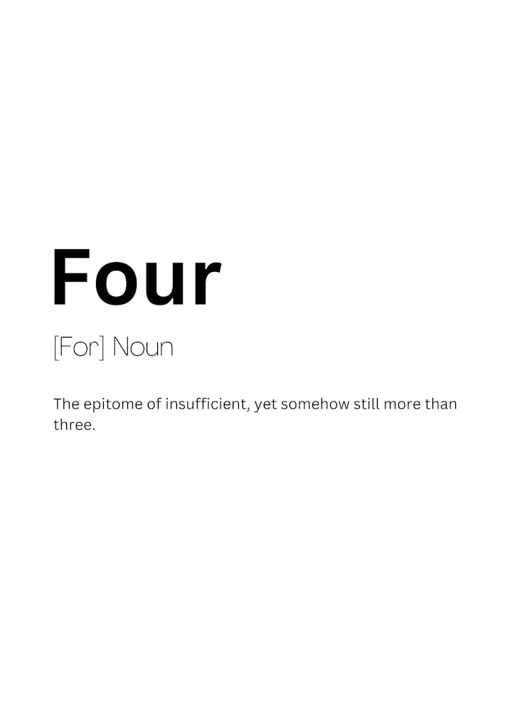 Four Definition Meaning 1
