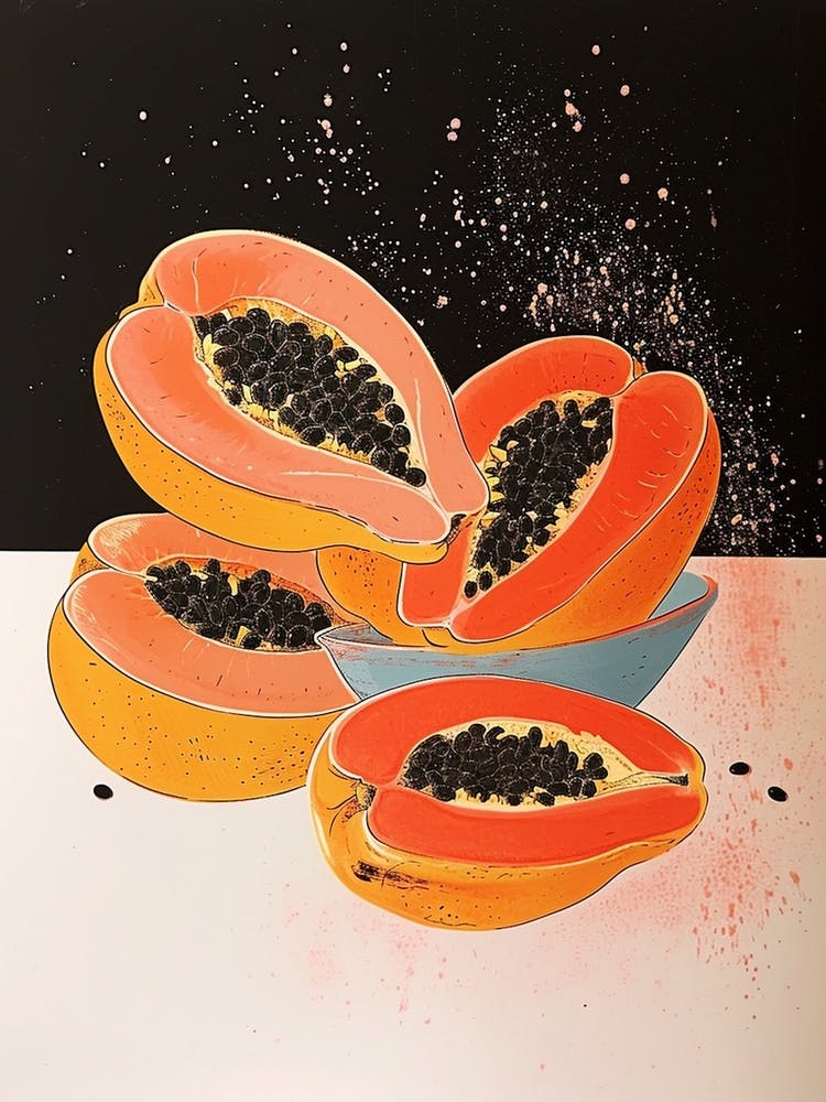 Art Deco Papaya 1