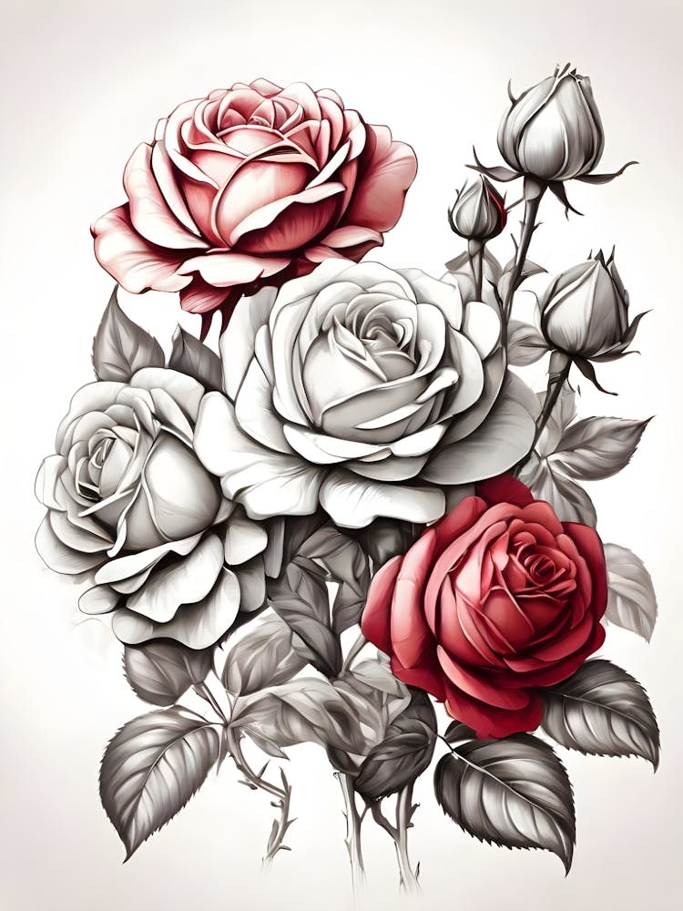 Roses In A Vase 4