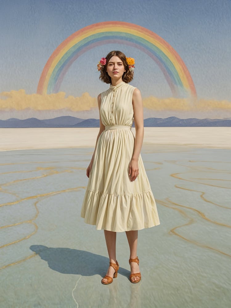 Rainbow In The Desert