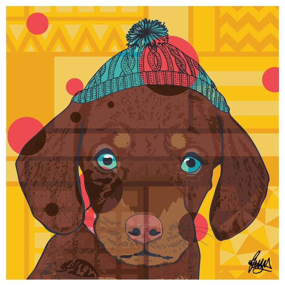 Dexter Dachshund Square