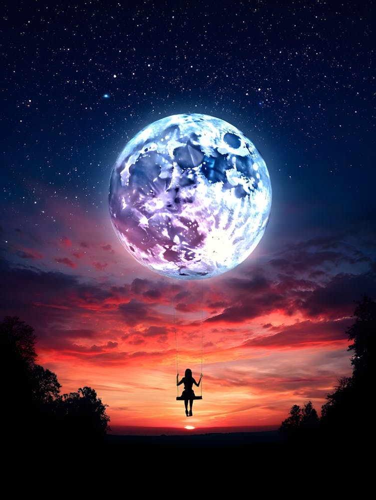 Full Moon In The Sky