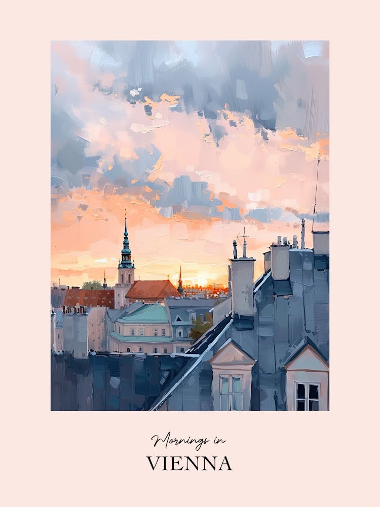 Mornings In Vienna Rooftops Morning Skyline 1