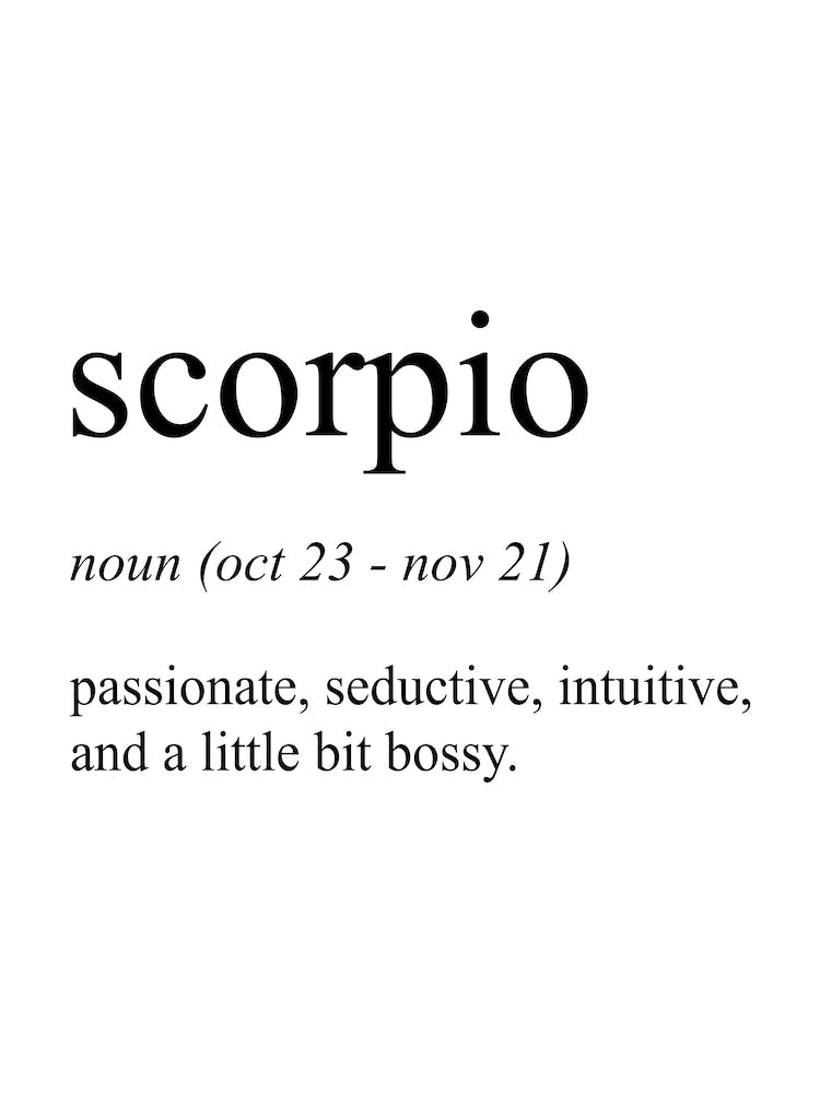 Scorpio Star Sign Definition Meaning