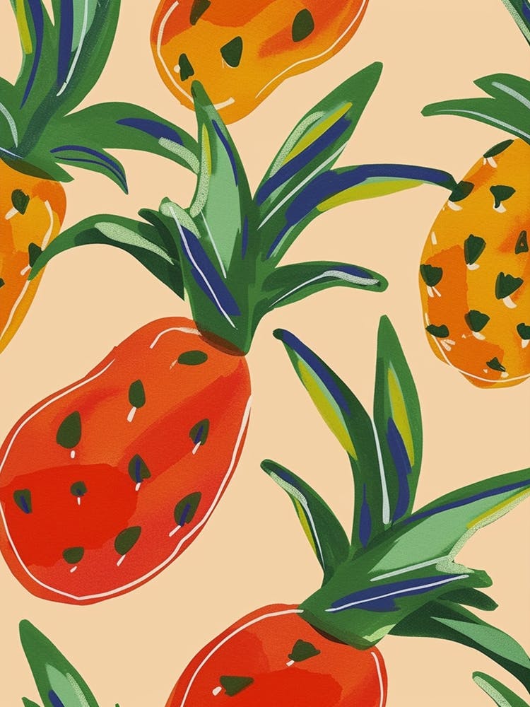 Pineapple Pattern Illustration 1