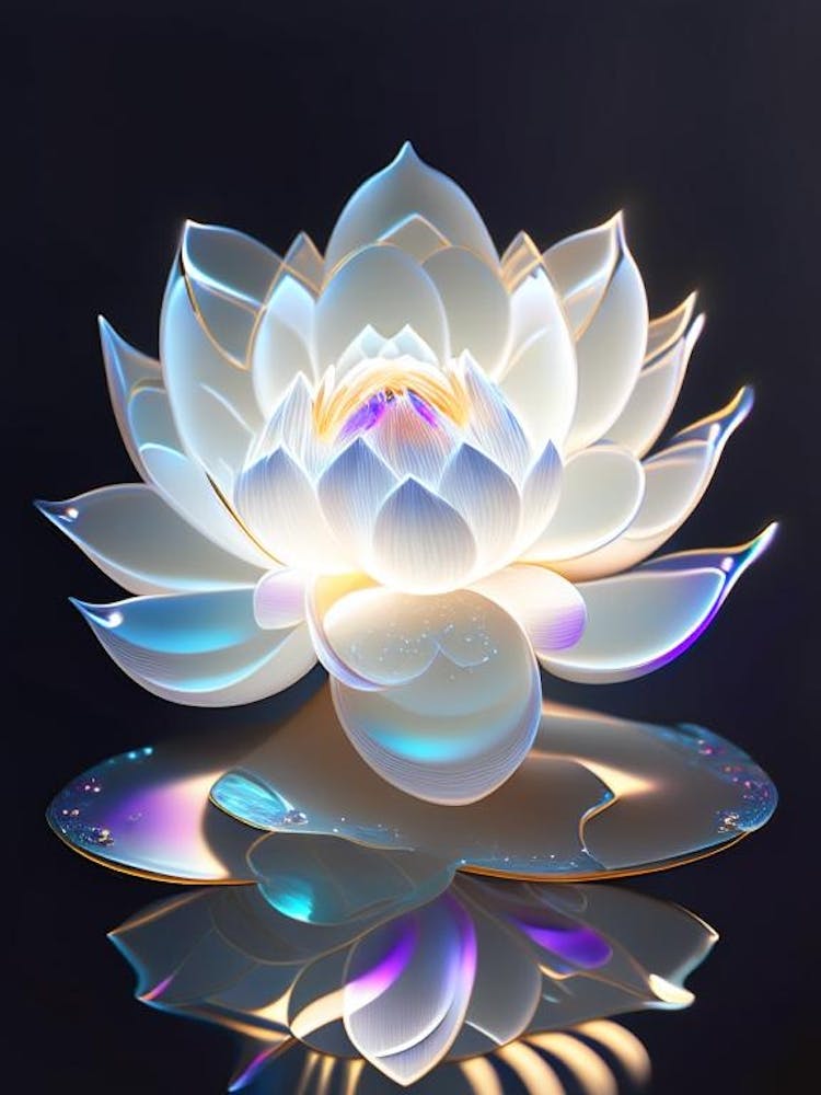 White Lotus Holographic 3