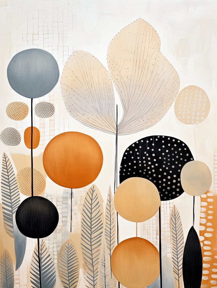 Floral Print 62, Mid Century Modern Wall Art, Pop Culture Print Modern Art, Exhibition Poster Minimalist Modern, Retro Print, Bauhaus