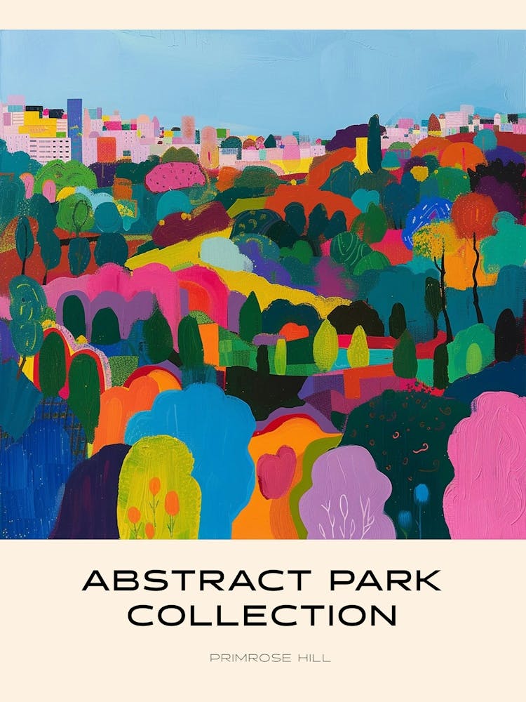 Abstract Park Collection Poster Primrose Hill London 2