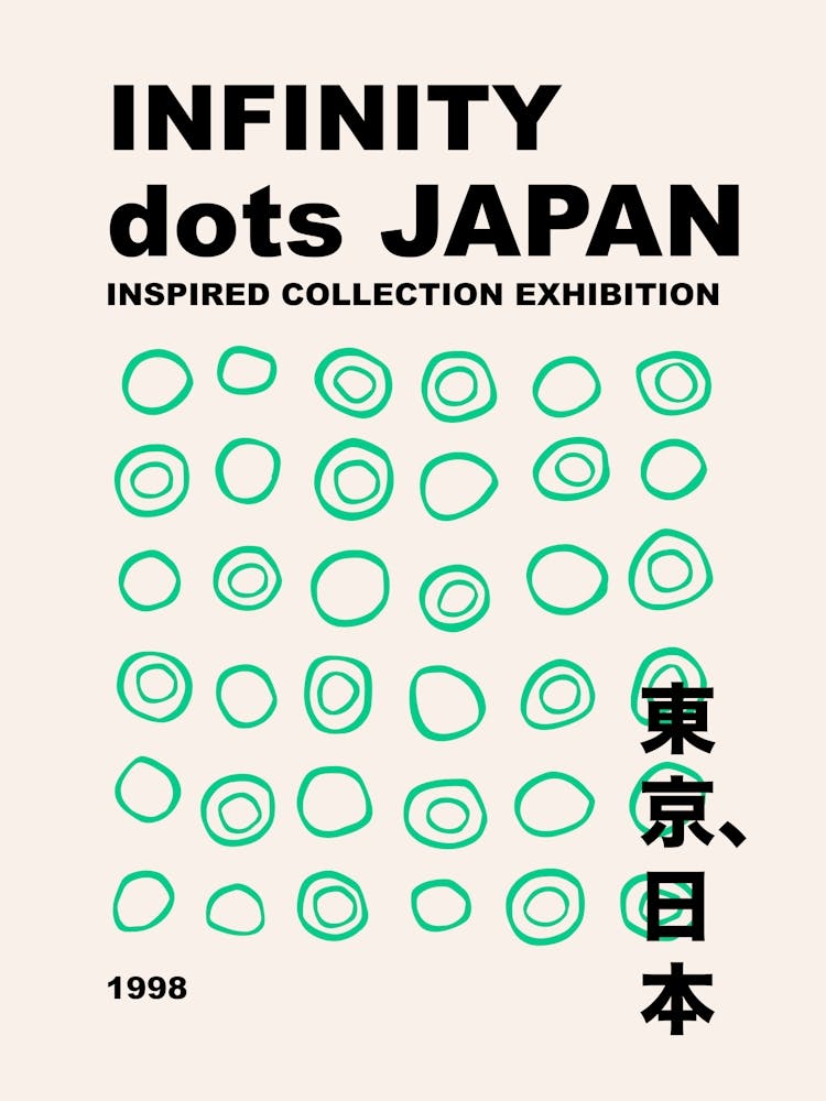 Dots Infinity Yayoi Inspired Green Dots