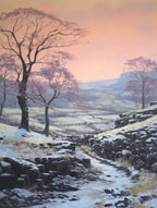 Dreamy Winter Painting Dartmoor National Park England 3