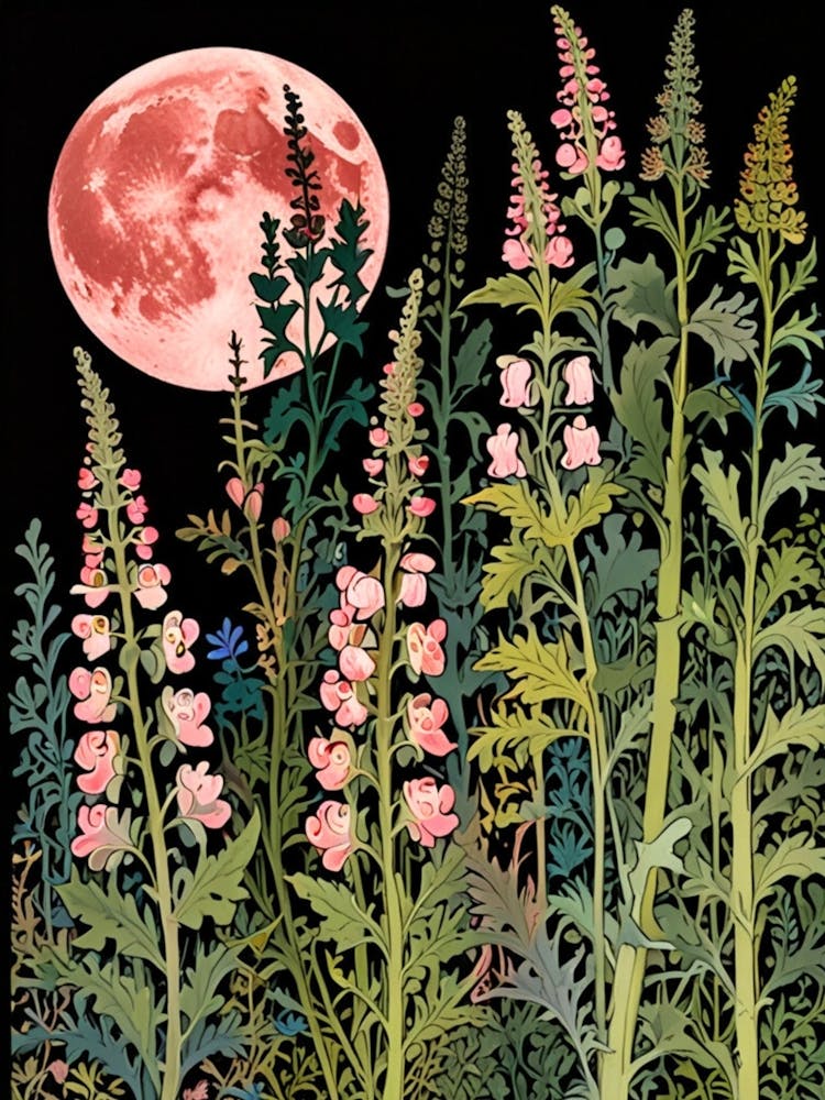 William Morris Full Moon In The Garden 2