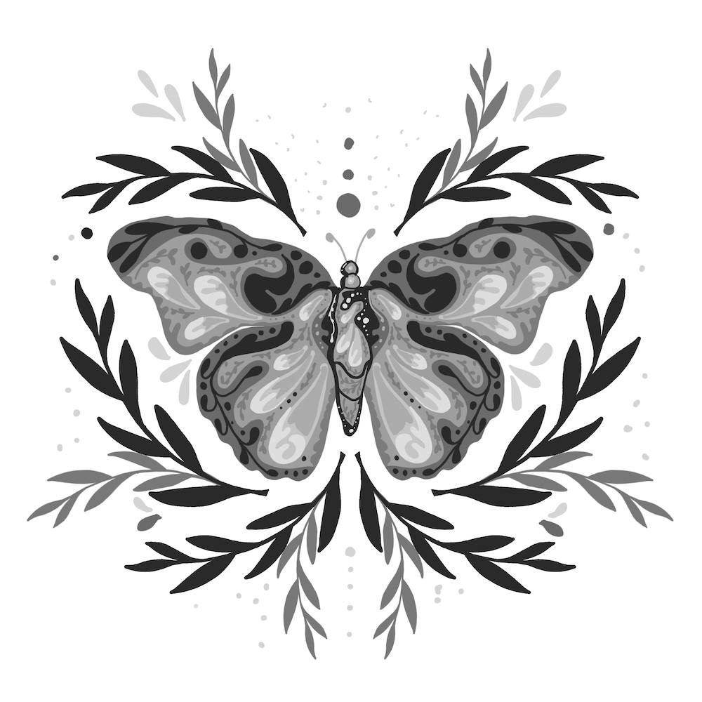 Mystic Butterfly Square