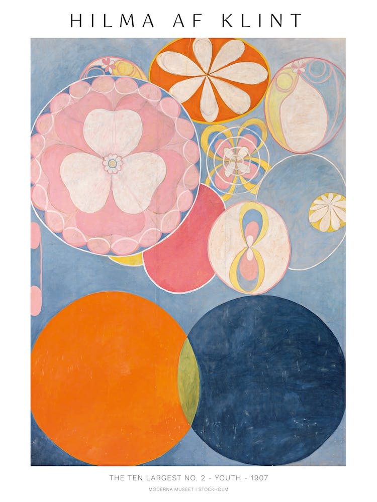 The Ten Largest No2, Hilma Af Klint Exhibition Poster