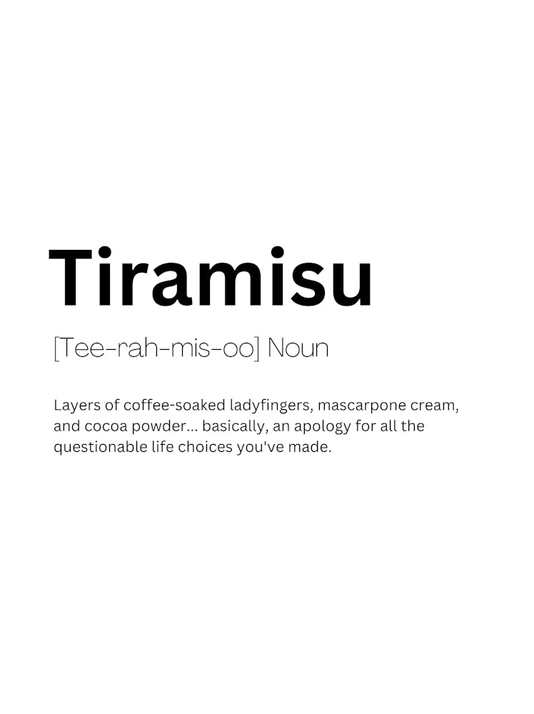 Tiramisu Definition Meaning
