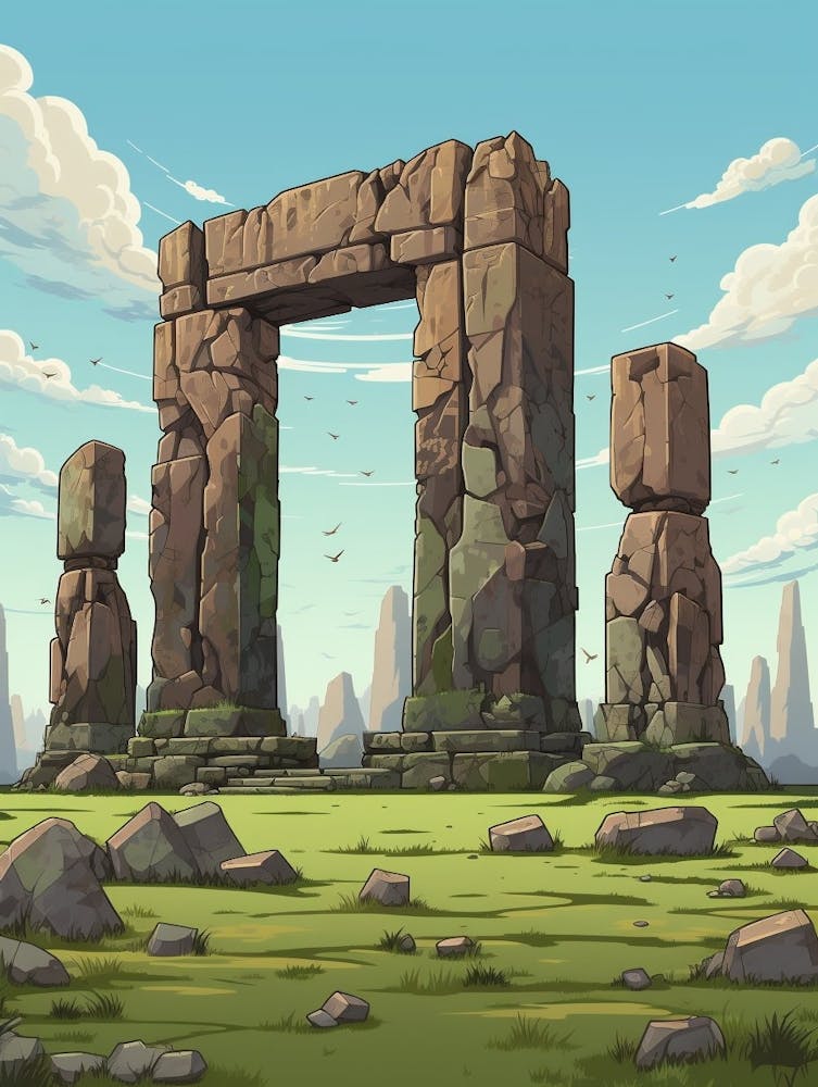 Stonehenge Pixel Art 4