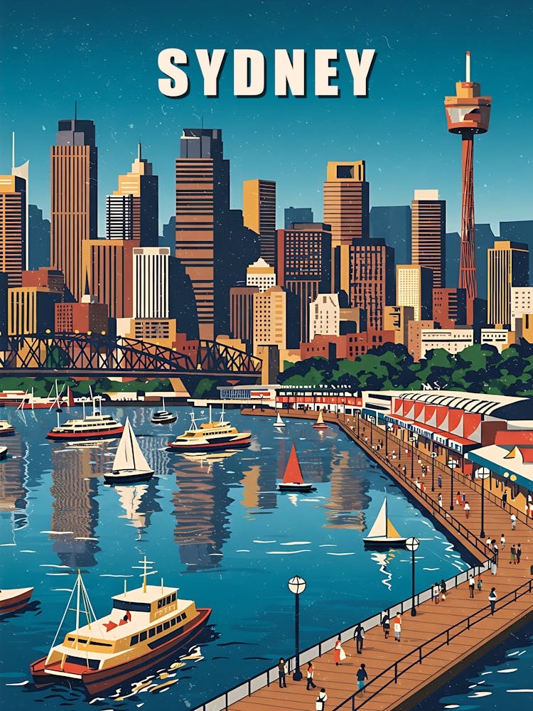 Sydney Vintage Travel Poster 30
