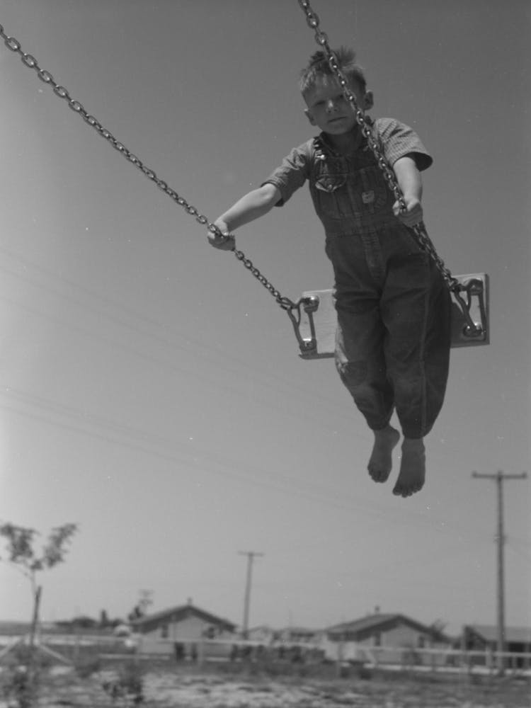 Untitled Photo, Possibly Related To Children Playing On Slide At Fsa (Farm Security Administration) Labor Camp 1