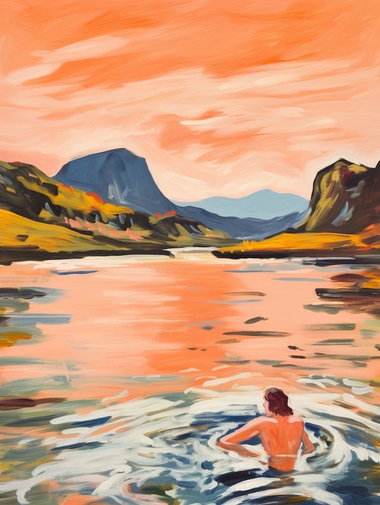 Wild Swimming At Ullswater Cumbria 3