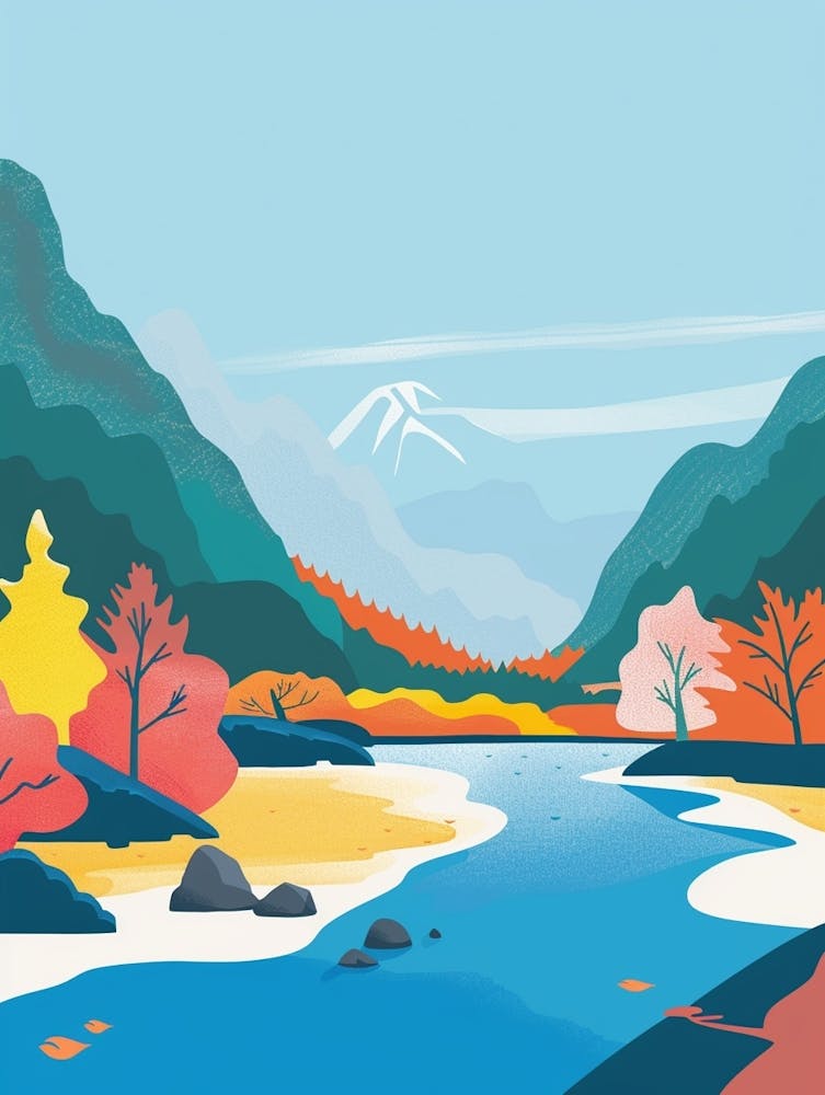Nikko Japon 6 Illustration Colorée