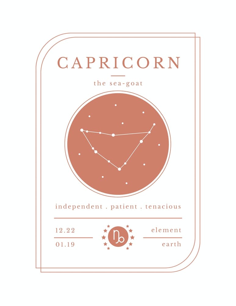 Capricorn Zodiac Sign | Terracotta