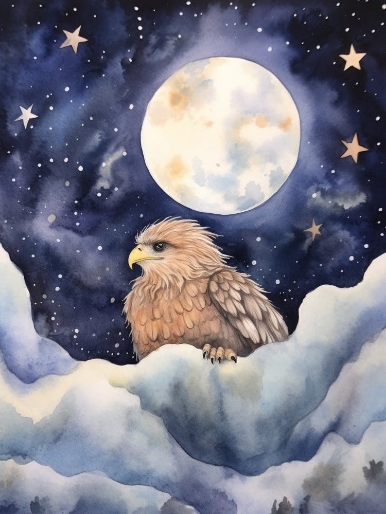 Baby Eagle Sleeping In The Clouds