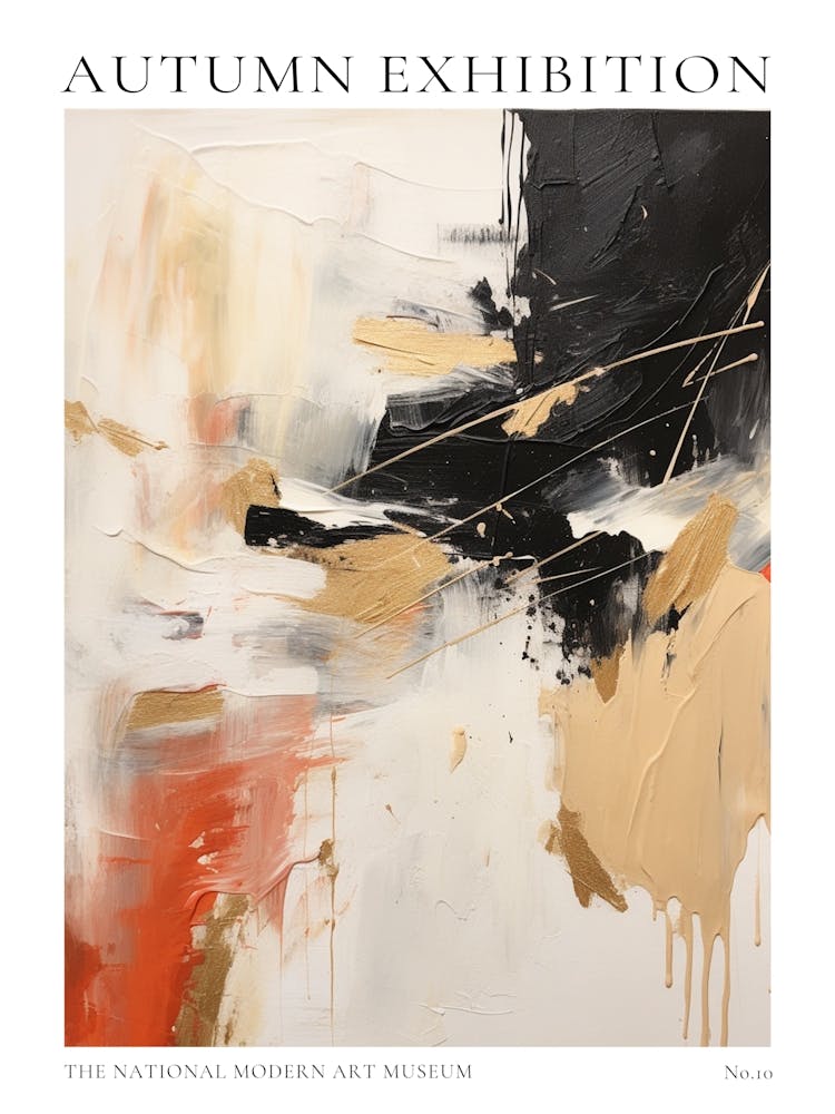 Autumn Exhibition Modern Abstract Poster 10