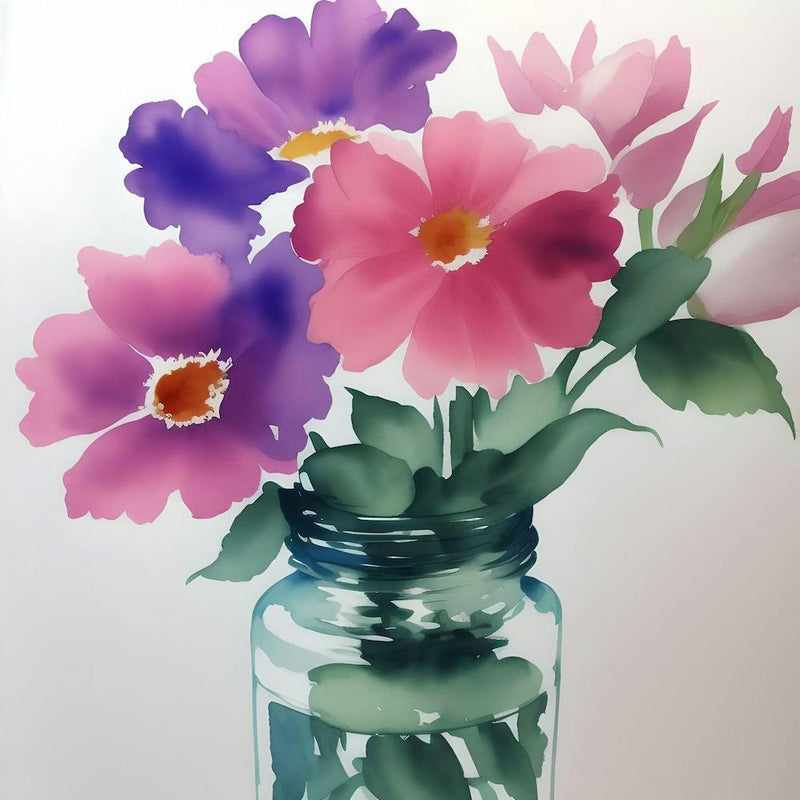 Flowers In A Mason Jar