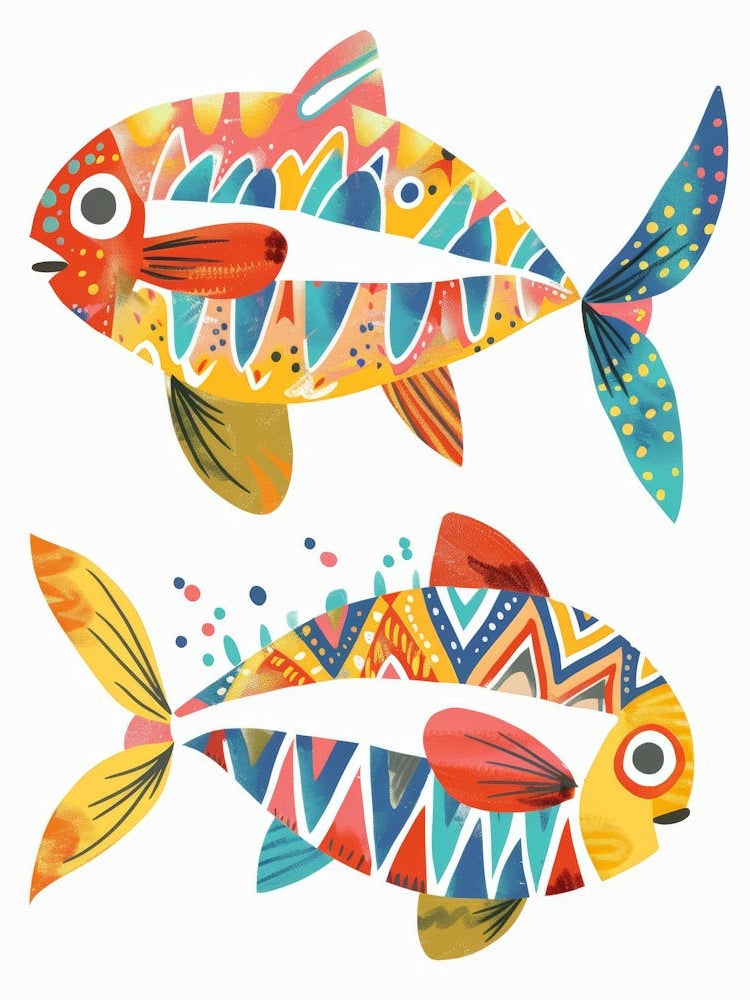 Two Colorful Fish