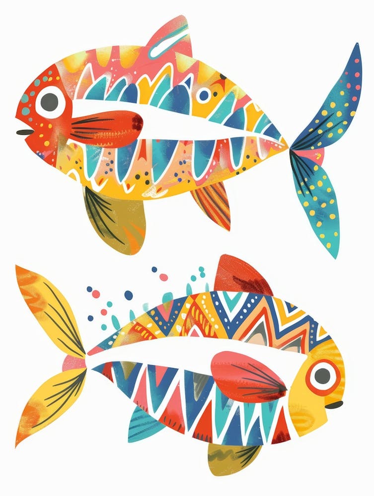 Two Colorful Fish