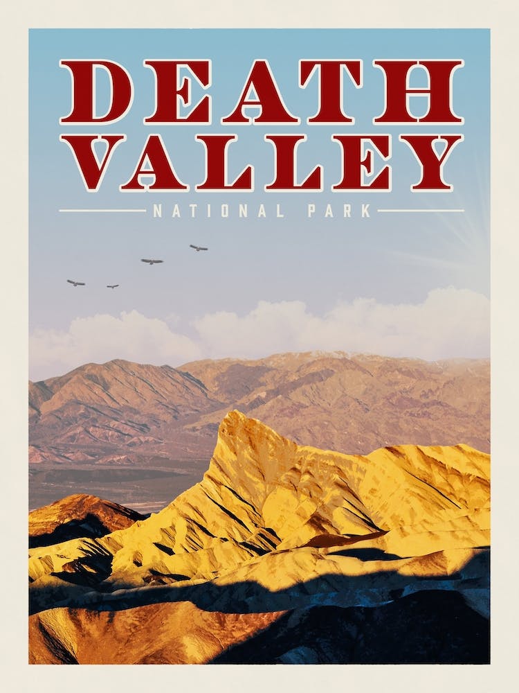 Death Valley Travel Poster
