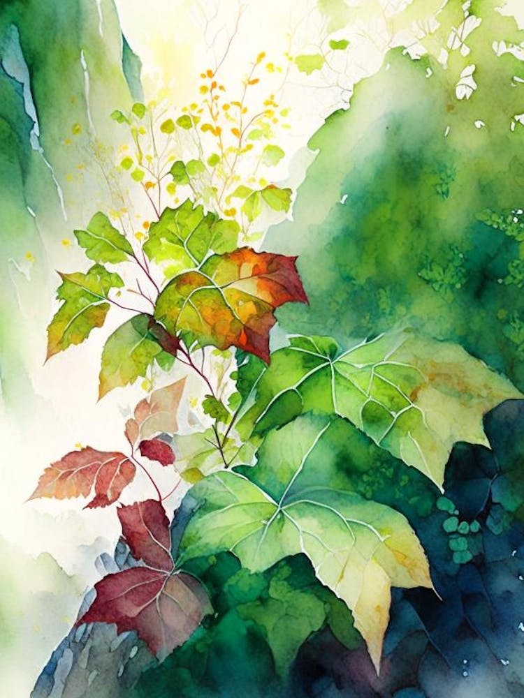 Poison Ivy In Rocky Mountains Landscape Pop Art 6