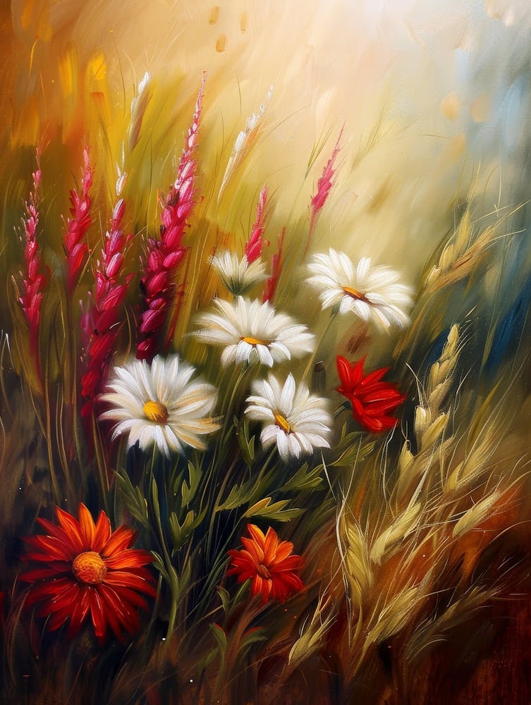Daisies In The Field 1