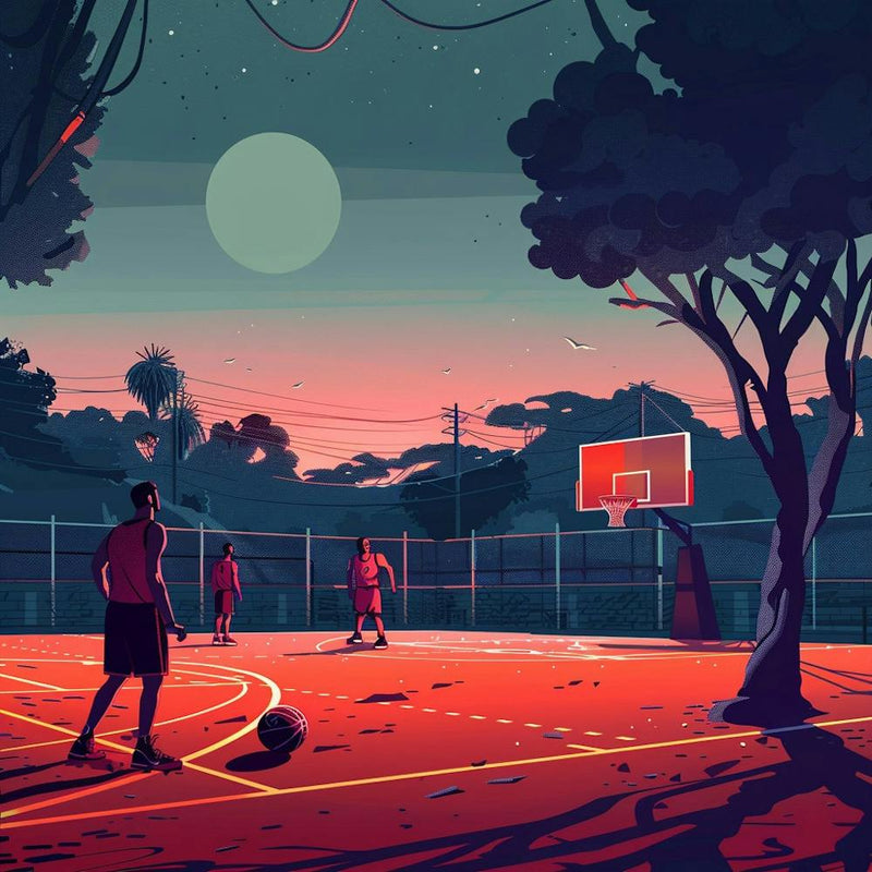 A Basketball Match Lofi Illustration 1718670951 4