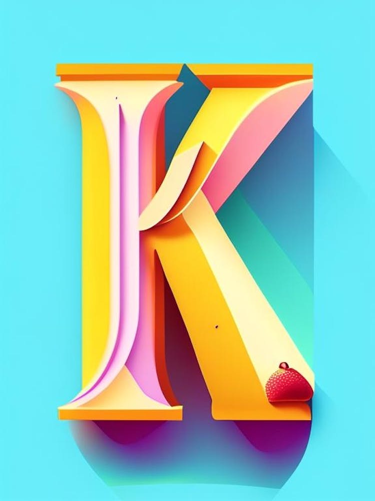 K, Letter, Alphabet Pop Art Matisse