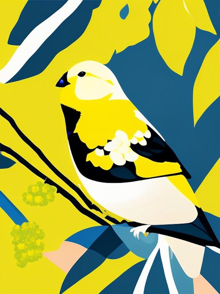 American Goldfinch Pop Matisse Bird