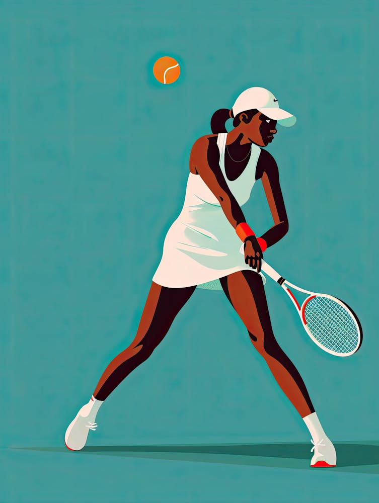 Tennis Player In Action 1