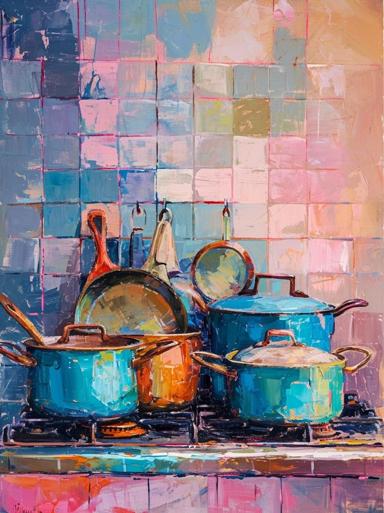 Kitsch Pots & Pans Painting 1