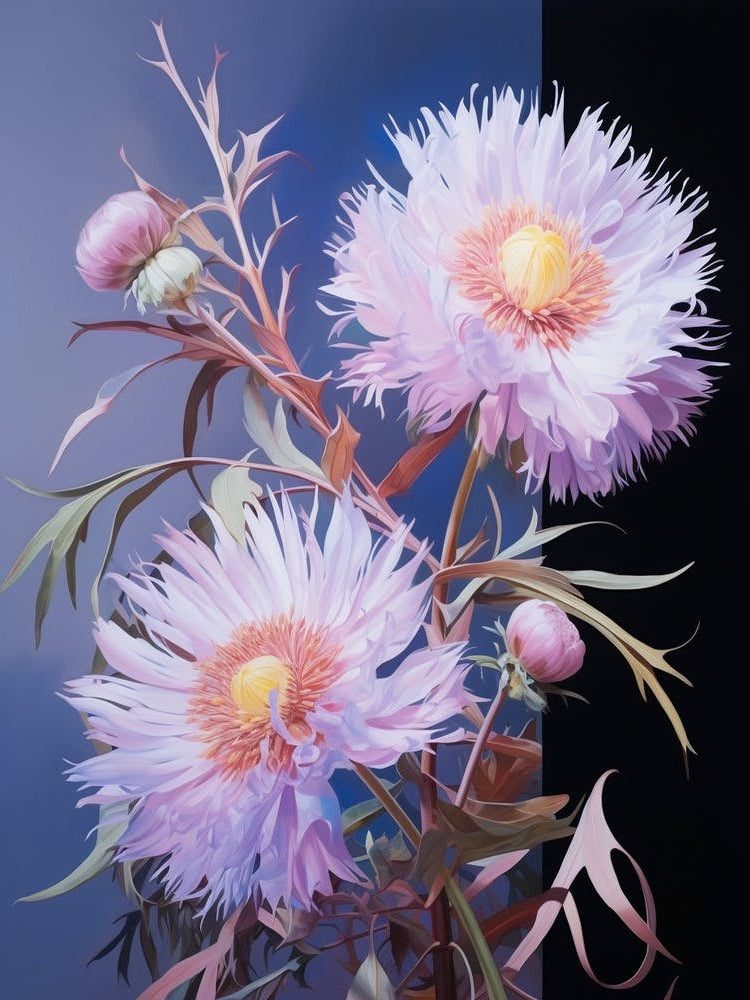Floral Illustration Asters 4