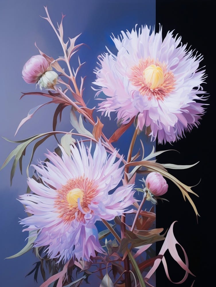 Floral Illustration Asters 4
