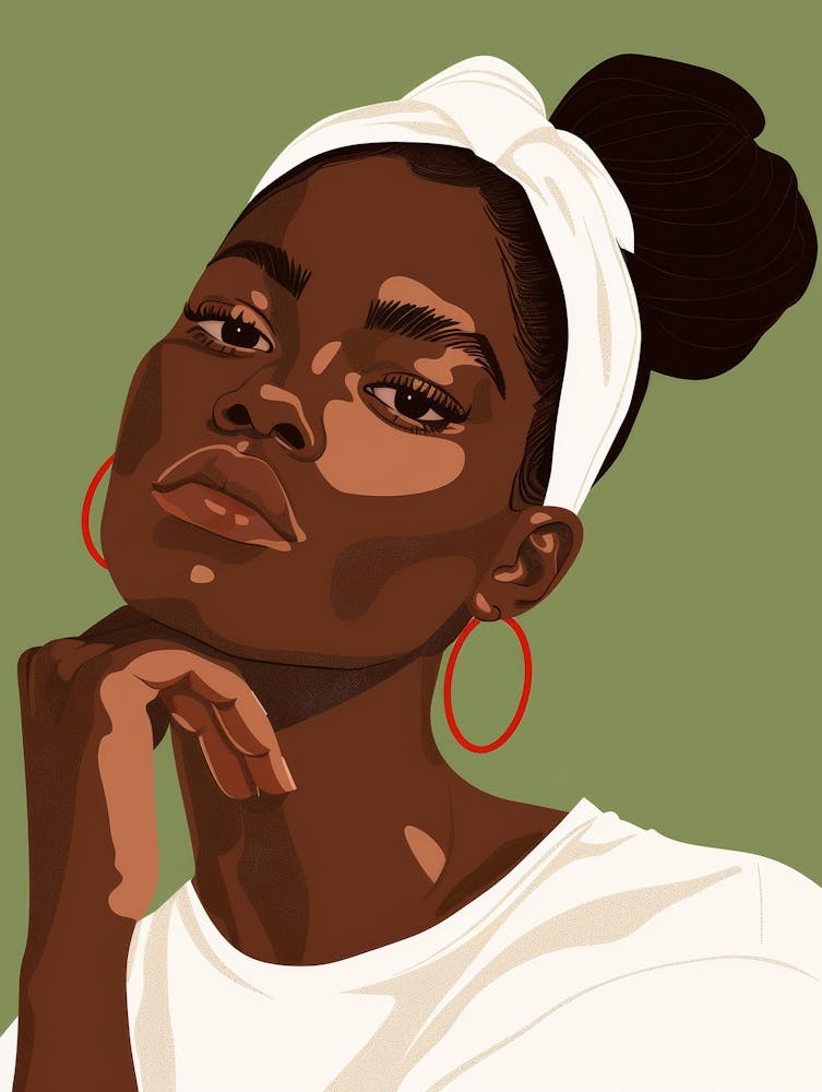 Portrait De Femme Noire