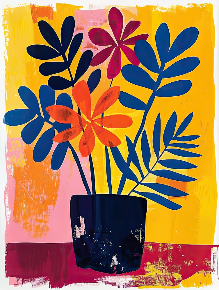 Dreamscape Ferns Matisse Style
