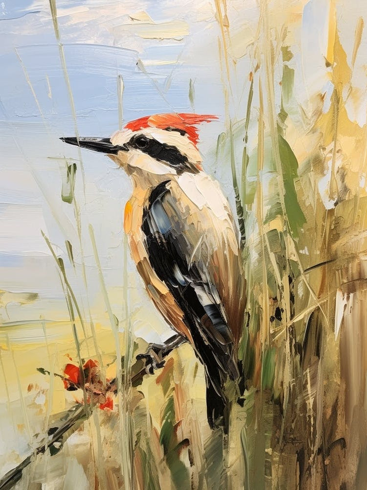 Bird Painting Woodpecker 3