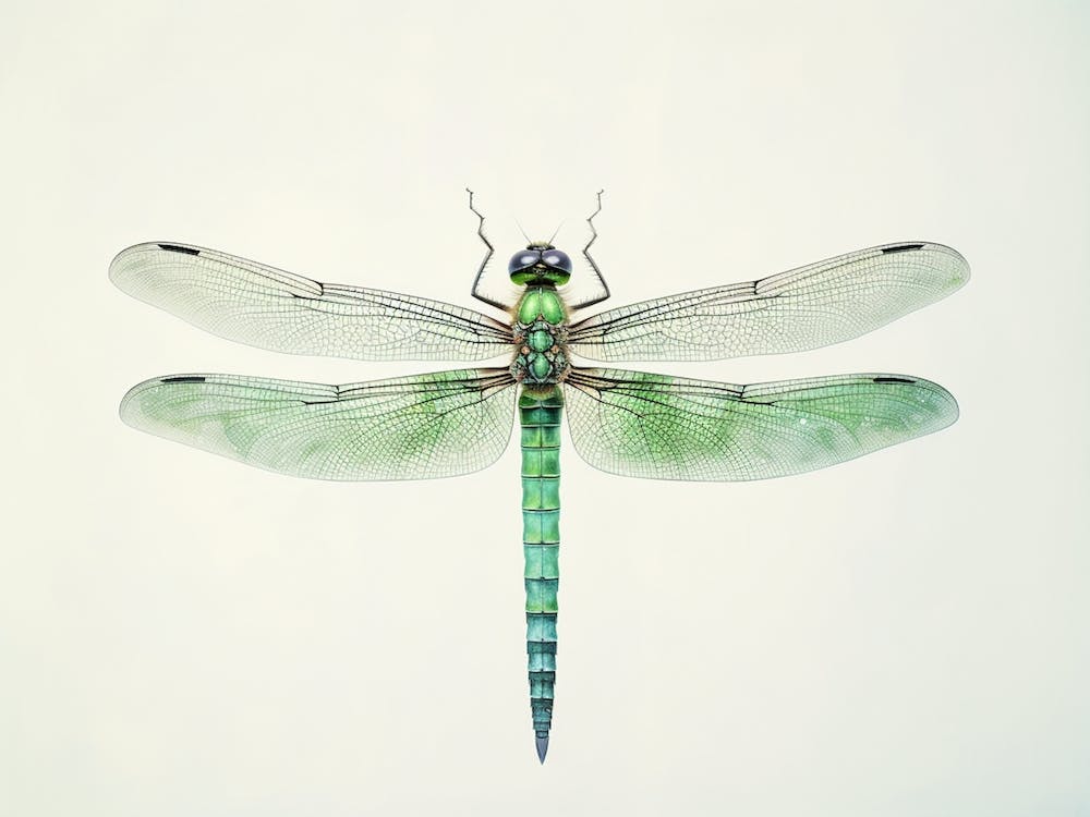 Dragonfly Common Green Darner Anax Juni Illustration 7