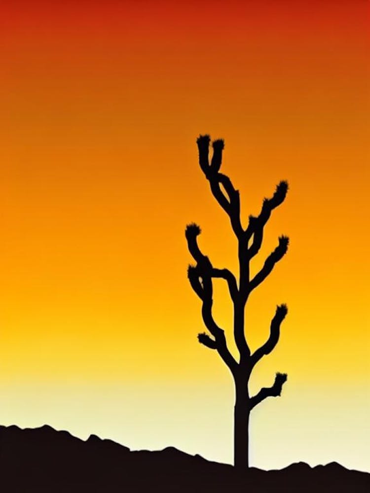 Joshua Tree National Park United States Of America Retro Two Tone