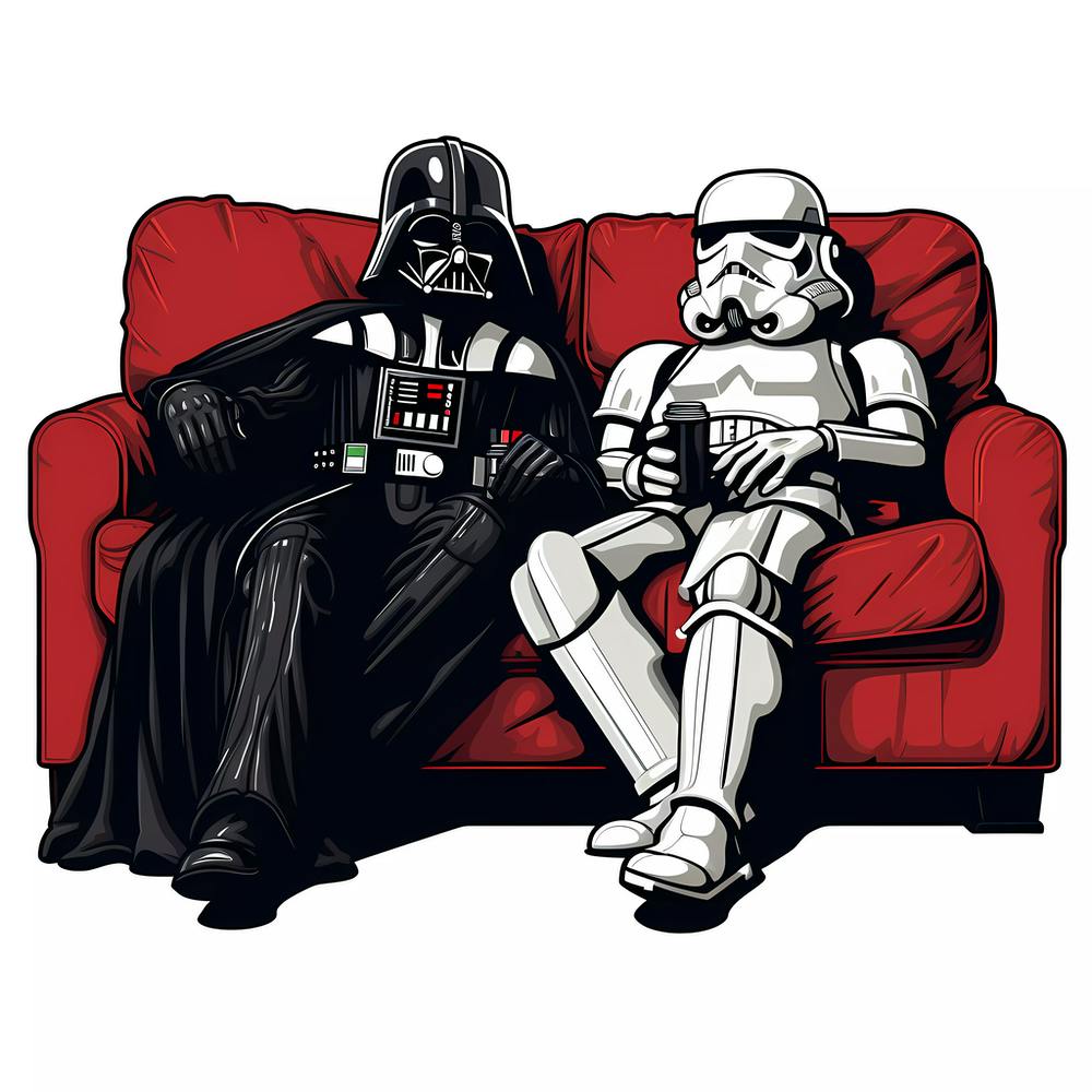 Darth and Friend, chilling