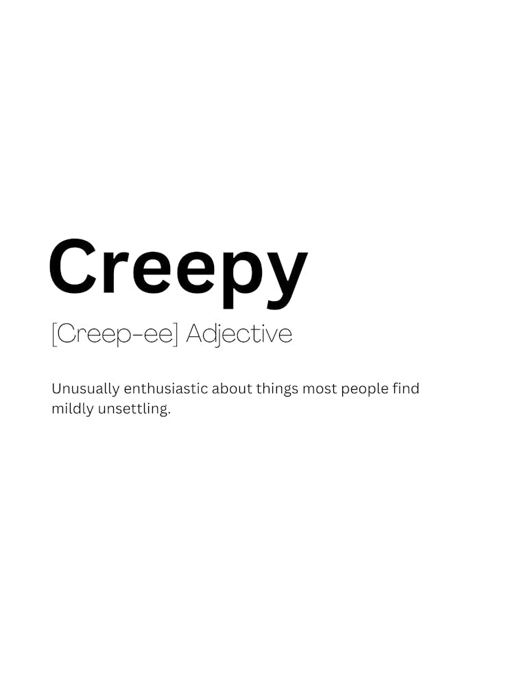 Creepy Definition Meaning 1